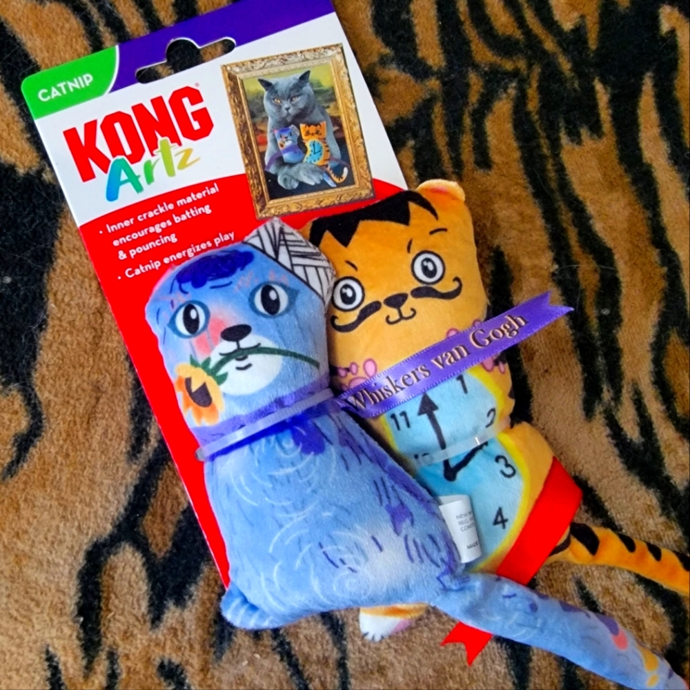 KONG Cat Artz Catnip Toys 2 Pack Ea. New!